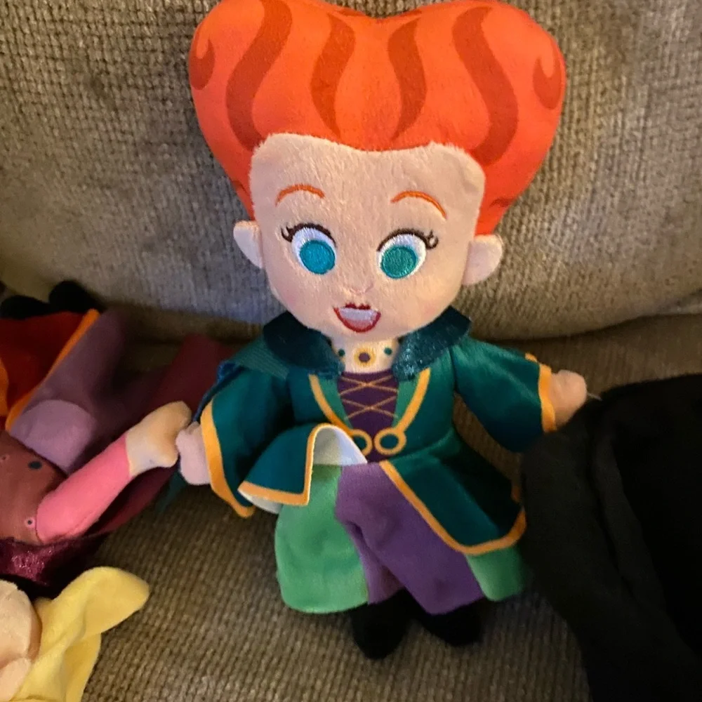 Disney Hocus Pocus Plush Doll Set - Multicolor NWT Stuffed Animal - Picture 5 of 6